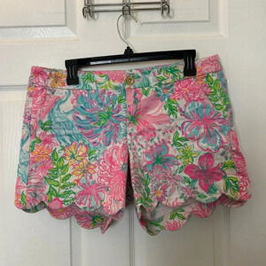 ! Lilly Pulitzer Buttercup short stretch size 8 multi Paradise found